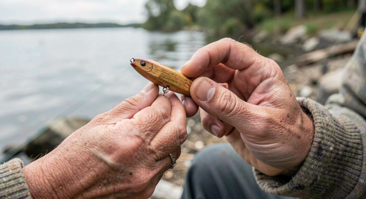 A darter moving across the edge of a current seam with a steady low rod angle and clean line